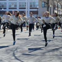 <p>Step dancers from the Lenihan School of Irish Dance leapt into the 2017 St. Patrick&#x27;s Day parade in Bridgeport.</p>