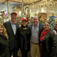<p>From left: Lydia Martinez, Mayor Bill Finch and his wife, Sonja, Tom McCarthy, Aidee Nieves, Michelle Lyons at Wednesday&#x27;s Grand Opening. </p>
