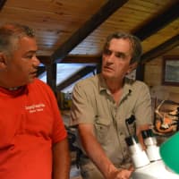 <p>Ramapough Turtle Clan Chief Vincent Mann, left, and Ramapo College Professor Chuck Stead at the Environmental Research Center in Hillburn, New York. Ramapo College holds some classes at the center.</p>