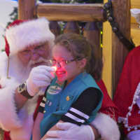 <p>Santa and Mrs. Claus are on hand to greet children.</p>