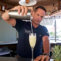 <p>Bar Manager Michael Kolesar at l&#x27;escale at Delamar Greenwich Harbor.</p>