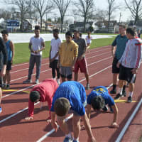 <p>The Port Chester boys track and field team prepares for the upcoming season.</p>