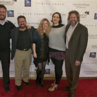 <p>Left to right: Jeremy Newberger, Seth Kramer, Dar Williams, GIFF Programmer Rachel Langus and Daniel Miller at the opening night documentary film, &quot;The Anthropologist.&quot;</p>