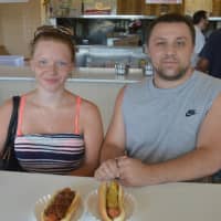 <p>Belinda Wigstrom and Jerry Hykey of Lyndhurst went with chili and spicy mustard, respectively at Rutt&#x27;s Hut in Clifton.</p>