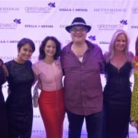 <p>Left to right: Ginger Stickel, Wendy Reyes, Kristin Davis, John Popper, Colleen deVeer, and Carina Crain. The three women (minus Davis) are GIFF&#x27;s Founders.</p>