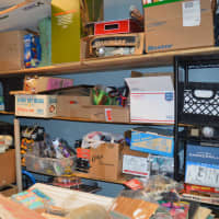 <p>Some of Maffei&#x27;s collectibles in his Hasbrouck Heights storage room.</p>