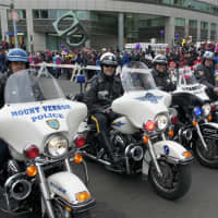 <p>Motorcycle police from neighboring cities at Sunday&#x27;s parade.</p>