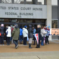 <p>Concerned citizens gathered outside the federal courthouse in Bridgeport Tuesday before going to speak with a representative from U.S. Sen. Richard Blumenthal&#x27;s Bridgeport office.</p>