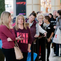 <p>The lines are long even in the food court at the Danbury Fair Mall.</p>