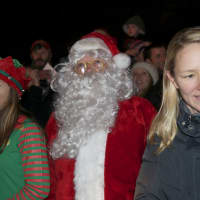<p>Santa arrives at Rowayton&#x27;s tree-lighting ceremony.</p>
