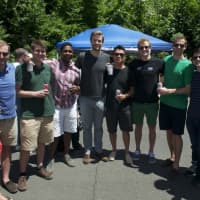 <p>A group of friends enjoys the 14th annual Georgetown Day Festival Sunday, with vendors and visitors jamming Main Street for a day of entertainment, food and fun.</p>