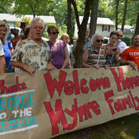 <p>Neighbors and members of the community showed support for the Myhre family.</p>