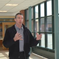 <p>Don Roberts, Homeland Security&#x27;s science and technology program manager, discusses the K-9 training conducted in Westport this week.</p>