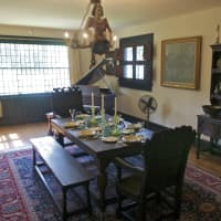 <p>The dining room of the Weir House.</p>
