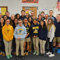 <p>Members of Saddle Brook High School&#x27;s new Community Partnership Club recently gathered for a meeting.</p>
