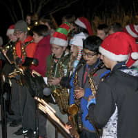<p>Members of the Madison Middle School Band perform.</p>
