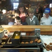 <p>Waiting for the doughnuts at Wilkens Farm.</p>