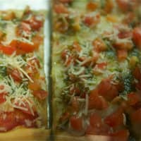 <p>One of the many varieties of pizza at Amalfi pizzeria.</p>