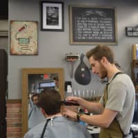 <p>The barbershop is on Glen Ave.</p>