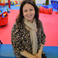 <p>Kim Casey in the play area at 1 GYM 4 ALL in Waldwick.</p>