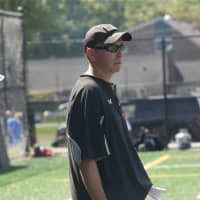 <p>Hendrick Hudson Head Coach Mike Lynch surveys the action on the field at Saturday&#x27;s scrimmage.</p>