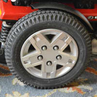 <p>One wheel of Taylor Deyoung&#x27;s Jazzy 600ES motorized wheelchair needs to be replaced.</p>