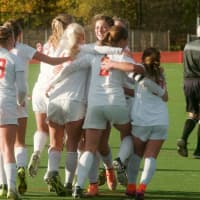 <p>Top-seeded Somers scored twice in the final 15 minutes to defeat fifth-seeded John Jay 4-2 and put the Tuskers in their third straight sectional championship game.</p>