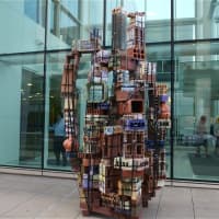 <p>This piece was on display outside the UCONN Gallery.</p>