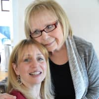 <p>Lesley Linker with her mom, Marsha Ellis. Both her parents help her in whatever way they can.</p>