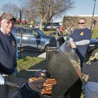 <p>Grilling up food at the Trumbull Rotary Carnival.</p>