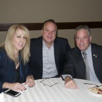 <p>Rockland County Executive Ed Day (R) attended the RBA annual dinner Thursday at Paramount Country Club.</p>