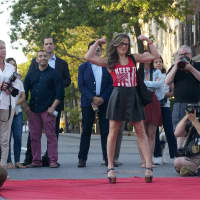 <p>Area residents of all ages modeled fashions from local retailers and designers at &#x27;Fashion on the Avenue&#x27; fashion show in Greenwich.</p>