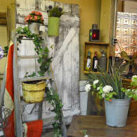 <p>A vignette made from reclaimed wood and transformed antique objects at Junk Chick Designs in Waldwick.</p>