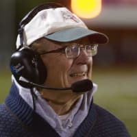 <p>Somers coach Tony DeMatteo guided his Tuskers to a Section 1 title Saturday night at Mahopac High School.</p>