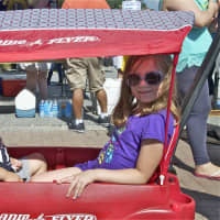 <p>These kids got a ride, and stayed cool at the same time at Sales Days.</p>