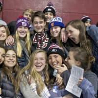<p>Fans enjoy the action at the Playland Ice Arena.</p>