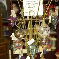 <p>Egyptian ornaments on display at Kringle&#x27;s.</p>