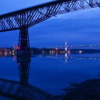 <p>While waiting for a glimpse of Monday night&#x27;s Supermoon, Daily Voice captured these night views of Walkway over the Hudson and the Mid-Hudson Bridge.</p>