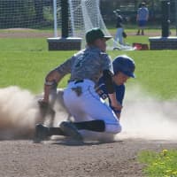 <p>Pleasantville posted a win over Dobbs Ferry Wednesday afternoon. Pictured: a Dobbs Ferry player slides safely into second.</p>