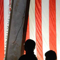 <p>One last look at the wreckage and the flag.</p>
