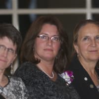 <p>Renee Fillette PH.D (center) at the recent Athena award reception.</p>