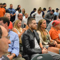 <p>Well-wishers packed the Hillsdale council chambers to show their support for Corey Rooney, sworn in Tuesday as a patrolman.</p>