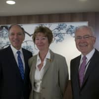 <p>From L: Chairman of the Board Larry Smith, Burke President and CEO Mary Beth Walsh, and former Board Chairman Michael Divney at Monday&#x27;s ribbon-cutting ceremony. </p>