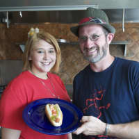 <p>Owner Peter Newman, right, with an employee at Noshi&#x27;s Coney Island in Poughkeepsie.</p>