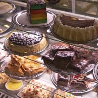 <p>The dessert display case at the Mount Kisco Diner.</p>
