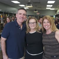 <p>Putnam County Executive MarEllen Odell with owners Danny and Jennifer Dougherty at Saturday&#x27;s Grand Opening.</p>