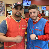 <p>Cache Latino Owner Ricardo Peña, left, and Manager Mike Hogan.</p>