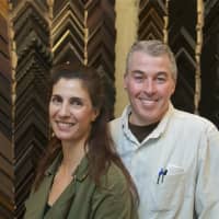 <p>Ginny and Ken Ryan, owners of Somers Custom Faming &amp; Gift.</p>