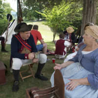 <p>Visitors to the Stony Point Battlefield State Historic Site on Saturday got to see a reenactment of an 18th century military encampment.</p>
