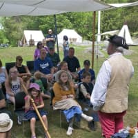 <p>Visitors to the Stony Point Battlefield State Historic Site on Saturday got to see a reenactment of an 18th century military encampment.</p>